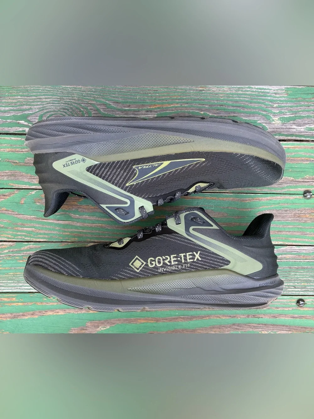Altra Mens Torin 8 GTX Running Shoes Black/Grey Sz 10 Sneakers